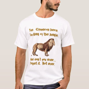 T-shirt Roi du lion vintage V12 de jungle