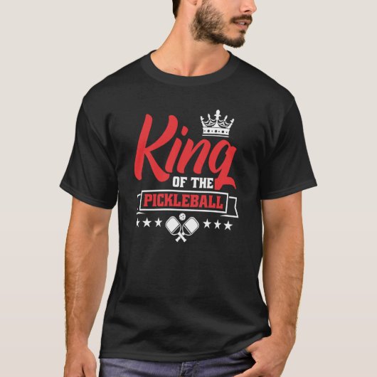 T-shirt Roi du pickleball (Devant)
