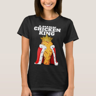 T-shirt Roi du poulet frit Junk Fast Food Hommes Poulet fr