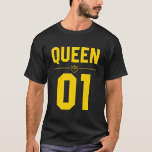 T-shirt Roi et reine jaune 01