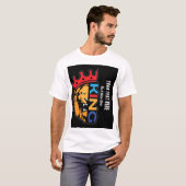 T-shirt Roi Lion – Conception d'animal de pouvoir de force (Devant entier)