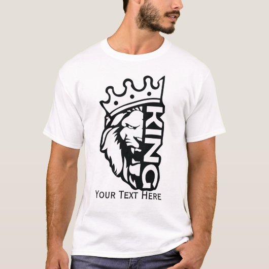 T-shirt Roi Lion – Conception d'animal de pouvoir de force (Devant)