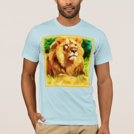 T-shirt Roi Lion Dans La Forêt. Commandez dès maintenant (Devant)