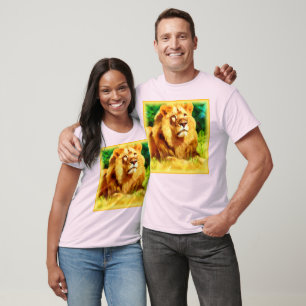 T-shirt Roi Lion Dans La Forêt. Commandez dès maintenant