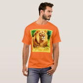 T-shirt Roi Lion Dans La Forêt. Commandez dès maintenant (Devant entier)