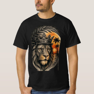 T-shirt Roi Lion Force Graphique