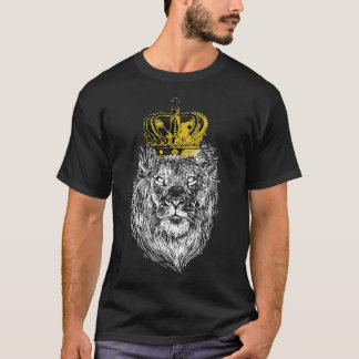 T-shirt Roi Lion roi des animaux de Jésus Chr
