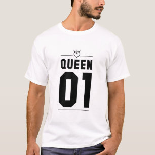T-shirt Roi noir et reine 01