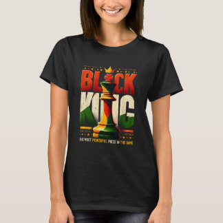 T-shirt Roi Noir Inspiré Roi Noir Échecs Histoire Noire