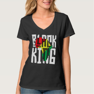 T-shirt Roi Noir Pour Les Garçons Hommes Noir Histoire Moi