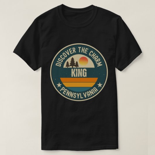 T-shirt Roi, Pennsylvanie (Design devant)