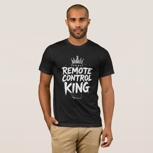 T-shirt Roi télécommande (Devant entier)