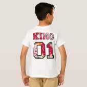 T-shirt Roi texte lettrage style graffiti (Dos entier)