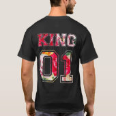 T-shirt Roi texte lettrage style graffiti (Dos)