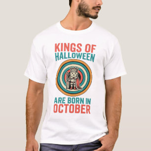 T-shirt Rois d'Halloween octobre Anniversaire Vintage Shir
