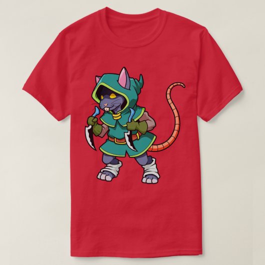 T-shirt Roleplay Caractère Voleur Rat Rogue (Design devant)