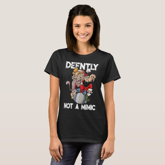 T-shirt Roleplaying Mimic Creature RPG Joke Mème DM PnP Ch (Devant entier)