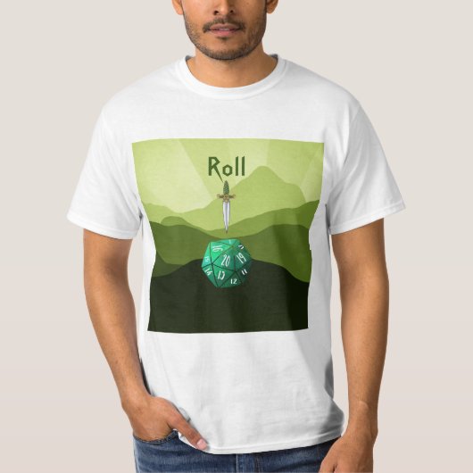 T-shirt Roll, D20 Dagger (Devant)