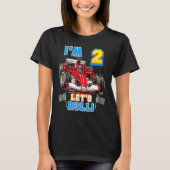 T-shirt Roll I'm 2nd Birthday Boy Race Car 2 Yea (Devant)