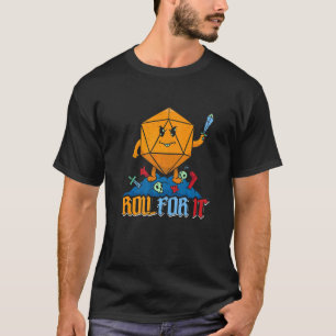T-shirt Roll It Imaginaire Jeu Rôle Jeu Jeu Jouer Dice
