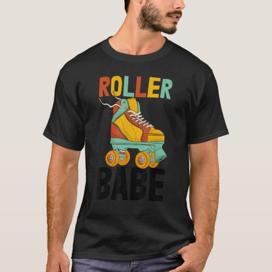 T-shirt Roller Babe Femmes Patinage Rolling Chaussures Ann (Devant)