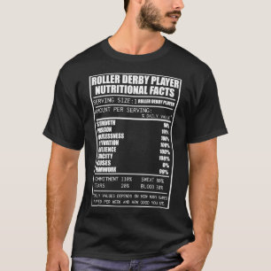 T-shirt Roller Derby Chemises Roller Indices nutritionnels