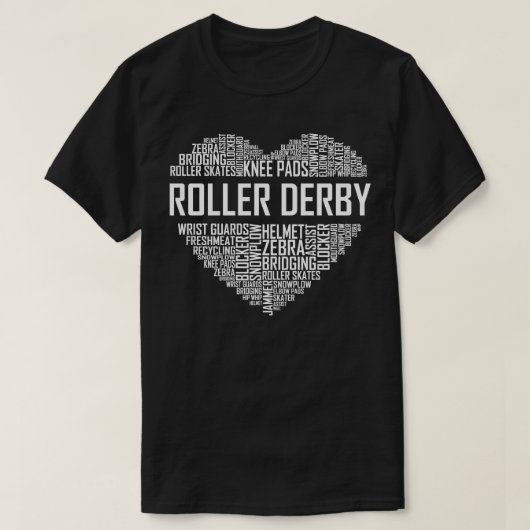 T-shirt Roller Derby Heart (Design devant)