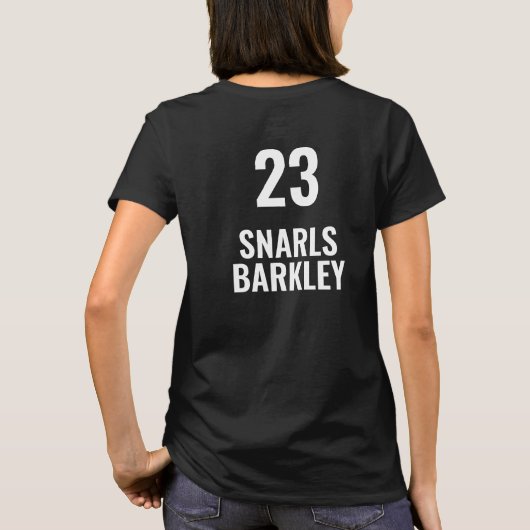 T-shirt Roller Derby Logo Team Name Uniform (Dos)