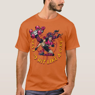 T-shirt Roller Derby pour les femmes Oui Je fais un coup c