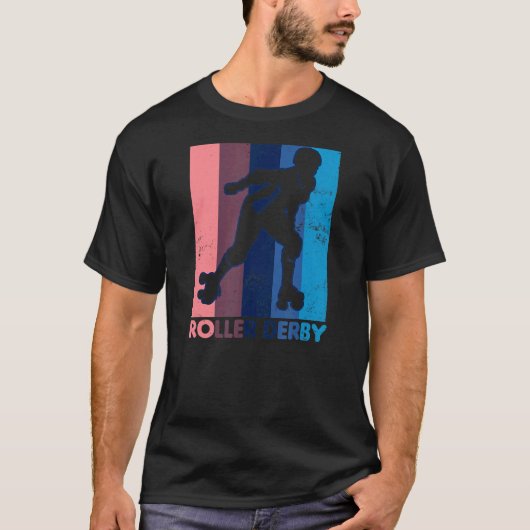 T-shirt Roller derby vintage (Devant)