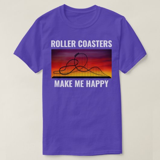 T-shirt Roller Dessous de verre Amusement Park Funny (Design devant)