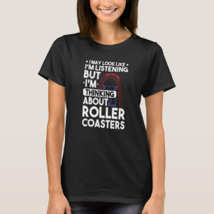 T-shirt Roller Dessous de verre Girl Amusement Park Roller