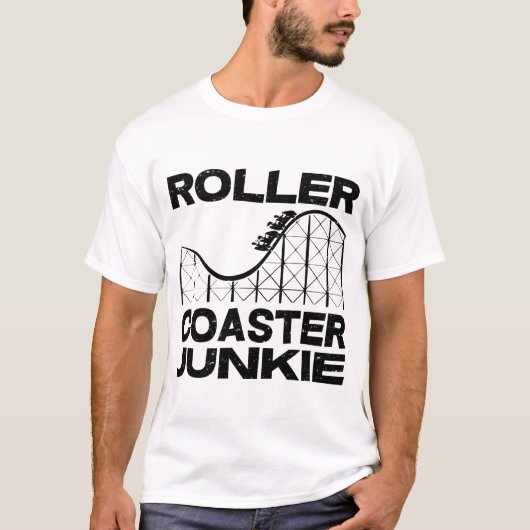 T-SHIRT ROLLER DESSOUS DE VERRE JUNKIE (Devant)