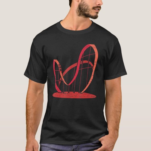 T-shirt Roller Dessous de verre Rollercoaster (Devant)