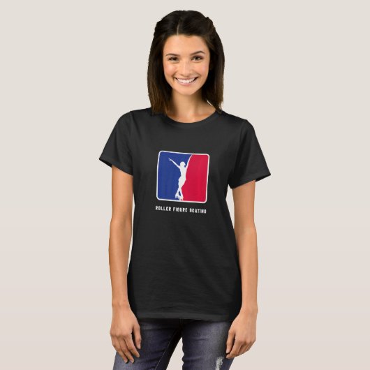 T-shirt Roller Figure Patinage Patinage Filles Patinage In (Devant entier)