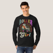 T-shirt Roller Girl Retro Roller Derby Roller Skating Roll (Devant entier)