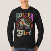 T-shirt Roller Girl Retro Roller Derby Roller Skating Roll (Devant)