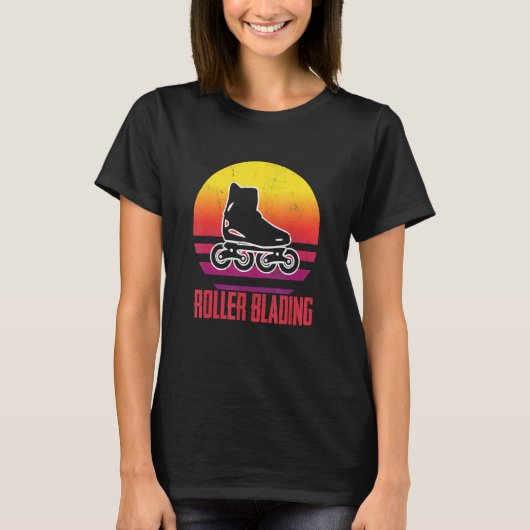 T-shirt Roller Patins Roller Patins Roller Patins en patin (Devant)