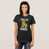 T-shirt Roller Queen Femmes Patinage Rolling Chaussures An (Devant entier)