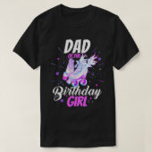 T-shirt Roller Skate Anniversaire Papa Funny Roller Skate  (Design devant)