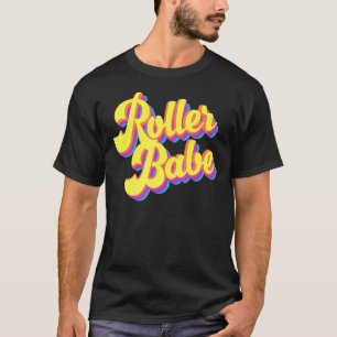 T-shirt Roller Skate Retro les années 70 Derby Skate Babe 