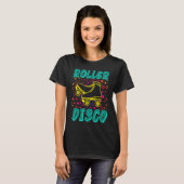 T-shirt Roller skates disco inline patin roller patinage (Devant entier)
