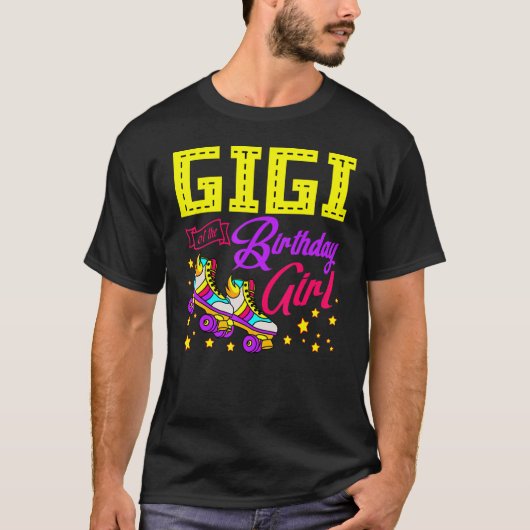 T-shirt Roller Skates Patinage Patinage Gigi De L'Annivers (Devant)