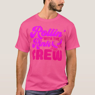 T-shirt Roller Skates Roulez Avec L'équipe De La Patinoire