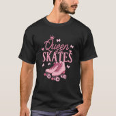 T-shirt Roller Skating 80s Roller Skater Queen Of The Roll (Devant)