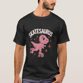 T-shirt Roller Skating Dinosaur T-Rex Skate Dino Funny Rol