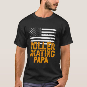 T-shirt ROLLER SKATING PAPA Sports Papa Joueur Coach USA F