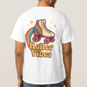 T-shirt Roller Vibes” Retro Skate Tee (Dos)