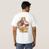 T-shirt Roller Vibes” Retro Skate Tee (Dos entier)