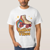 T-shirt Roller Vibes” Retro Skate Tee (Devant)
